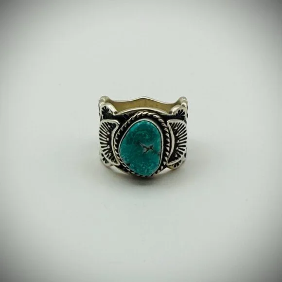 Sunshine Reeves Turquoise Ring – Sterling, 15g - Picture 1 of 5